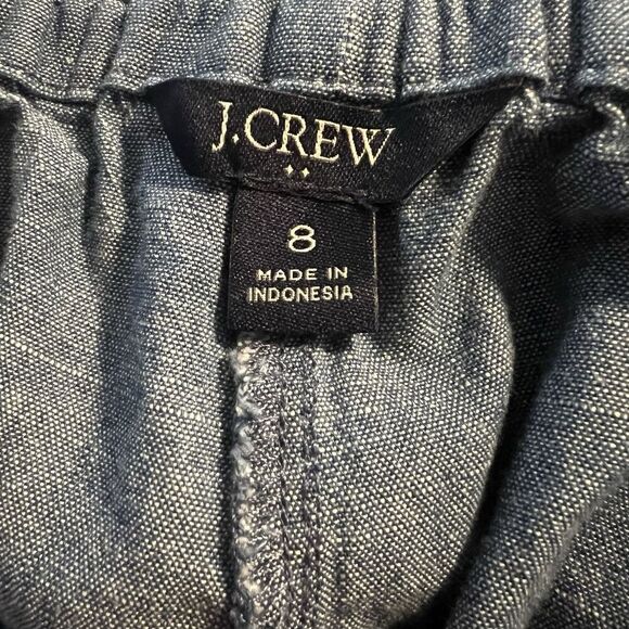 J Crew Women’s Pants Sz 8 Jeans chombray - Picture 3 of 4